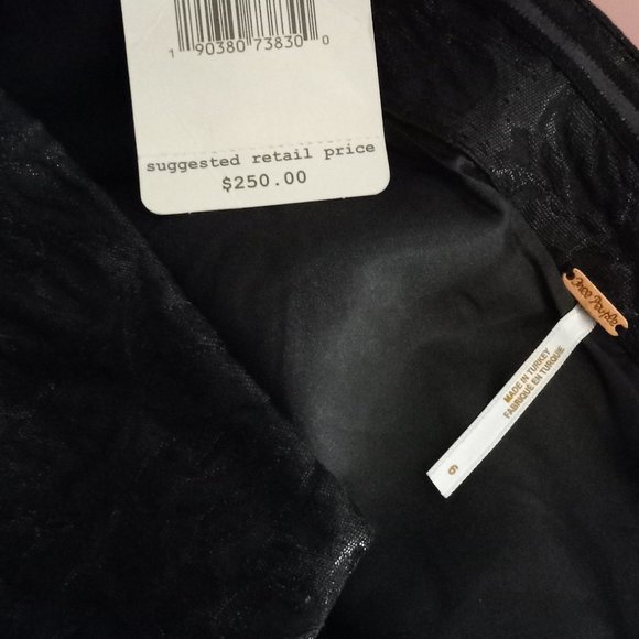FREE PEOPLE - COCKTAIL DRESS - BLACK - SIZE 6 (NWT) - Picture 2 of 2